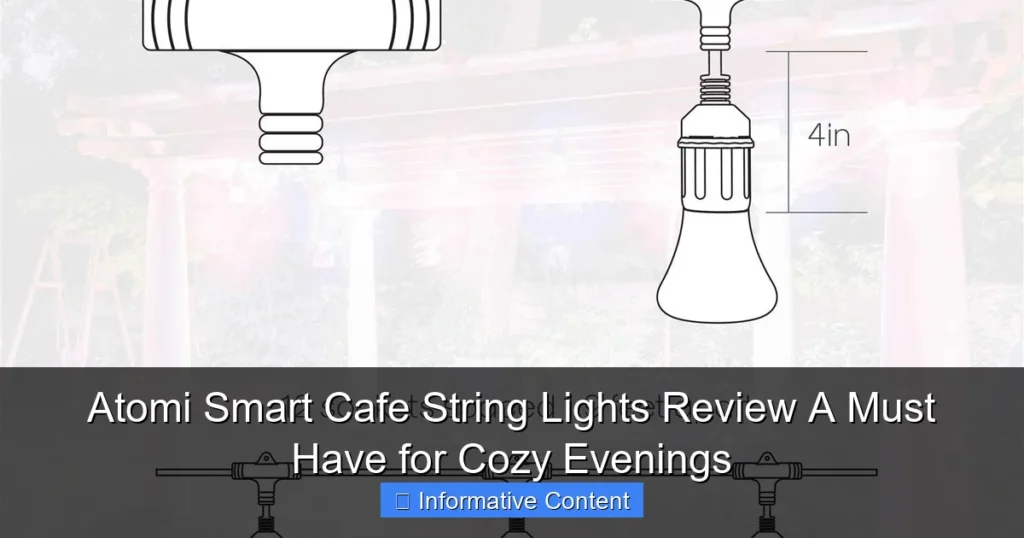Atomi Smart Cafe String Lights Review A Must Have for Cozy Evenings
