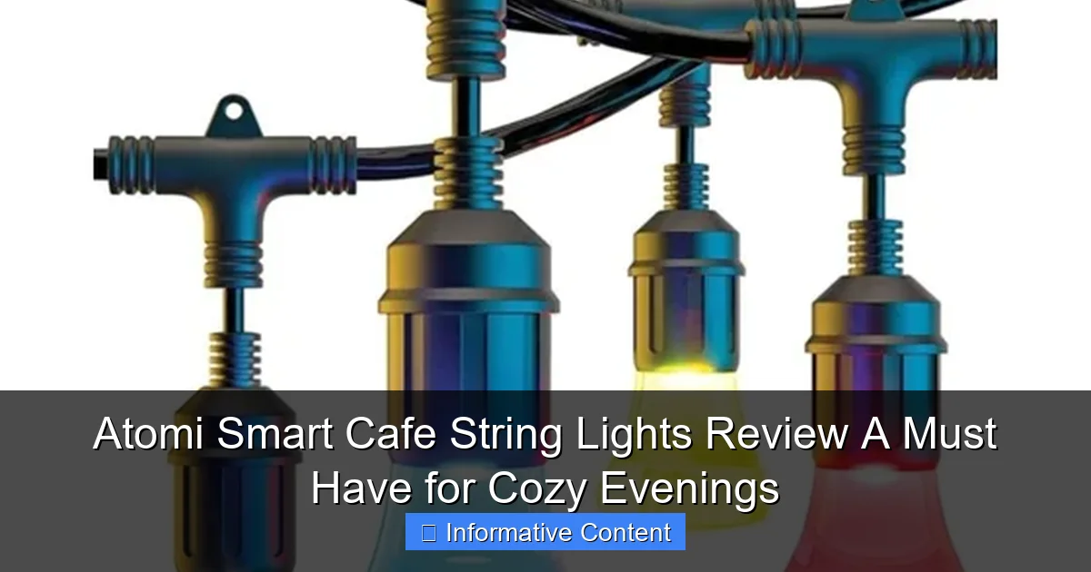 Atomi Smart Cafe String Lights Review A Must Have for Cozy Evenings