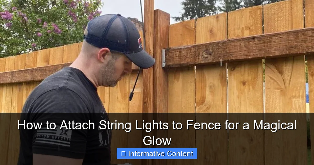 How to Attach String Lights to Fence for a Magical Glow