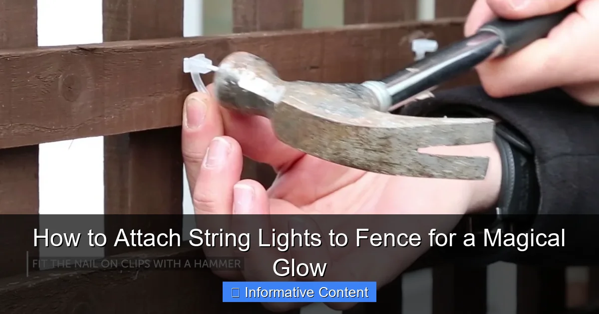 How to Attach String Lights to Fence for a Magical Glow