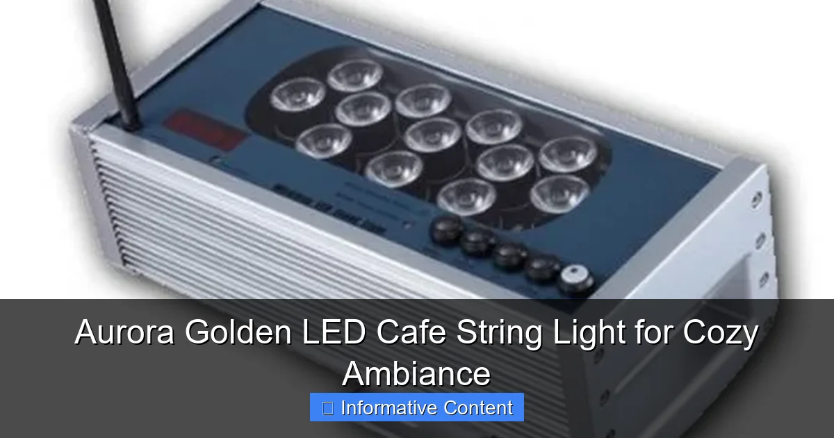 Aurora Golden LED Cafe String Light for Cozy Ambiance