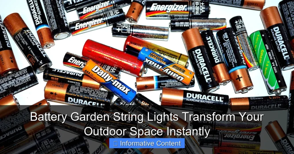 Battery Garden String Lights Transform Your Outdoor Space Instantly