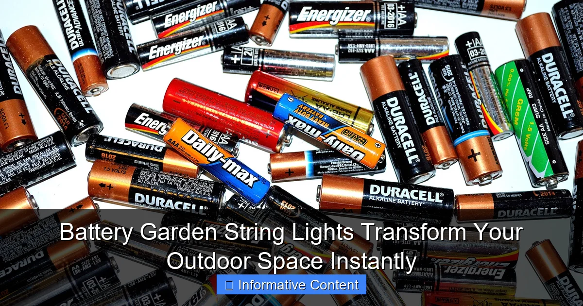 Battery Garden String Lights Transform Your Outdoor Space Instantly