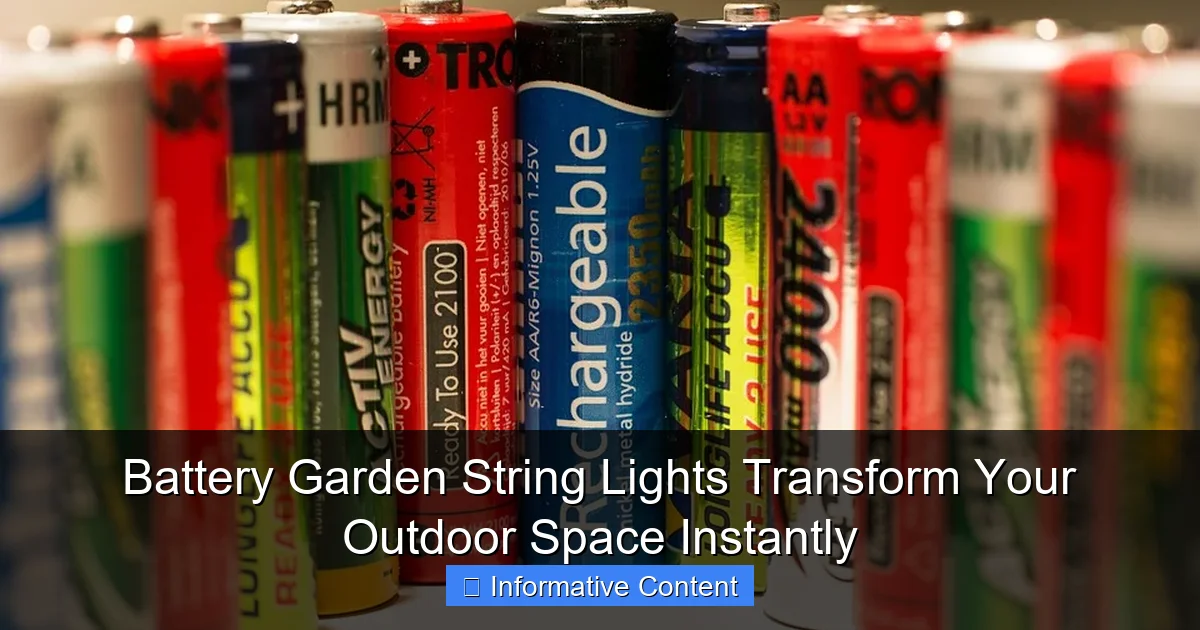 Battery Garden String Lights Transform Your Outdoor Space Instantly