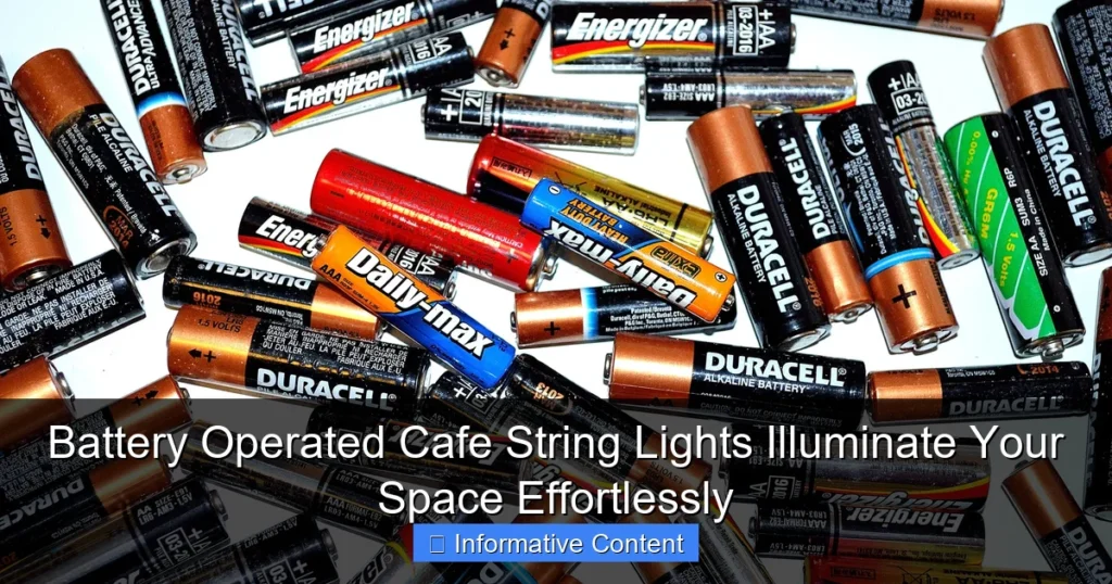 Battery Operated Cafe String Lights Illuminate Your Space Effortlessly