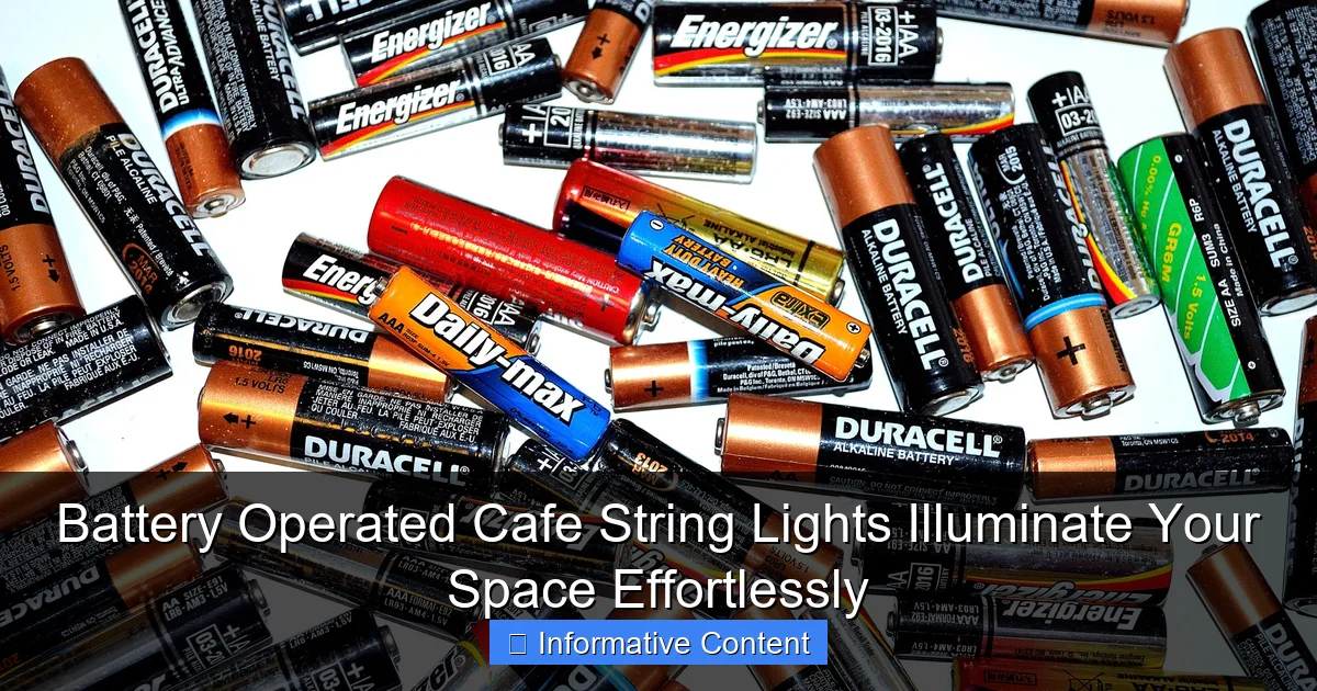 Battery Operated Cafe String Lights Illuminate Your Space Effortlessly