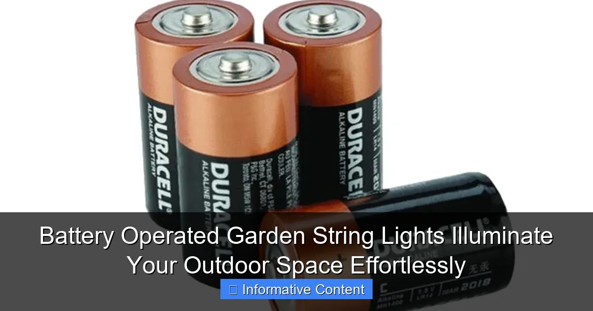 Battery Operated Garden String Lights Illuminate Your Outdoor Space Effortlessly