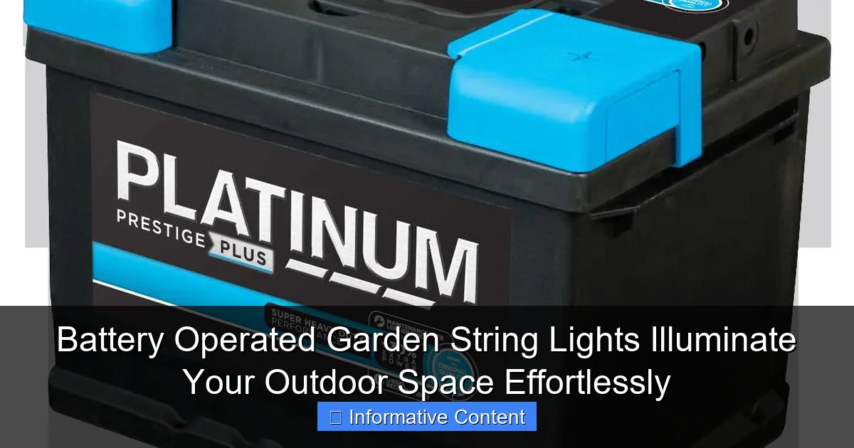 Battery Operated Garden String Lights Illuminate Your Outdoor Space Effortlessly