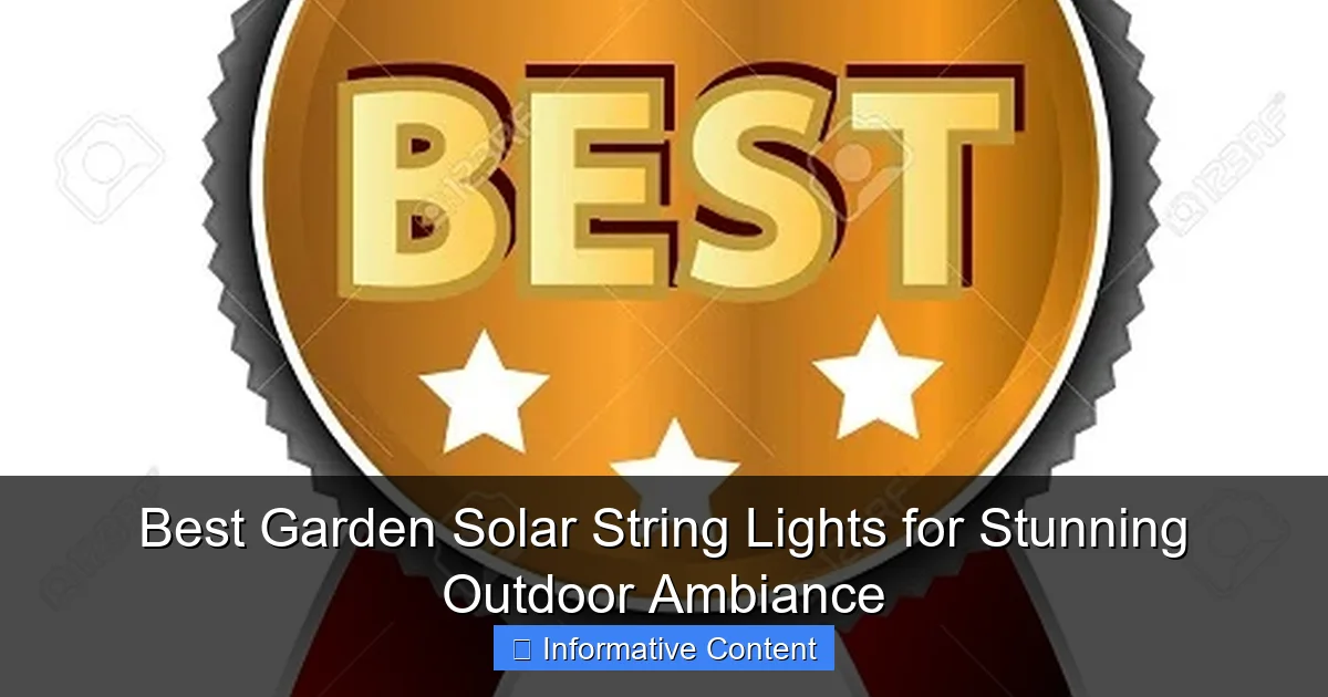 Best Garden Solar String Lights for Stunning Outdoor Ambiance