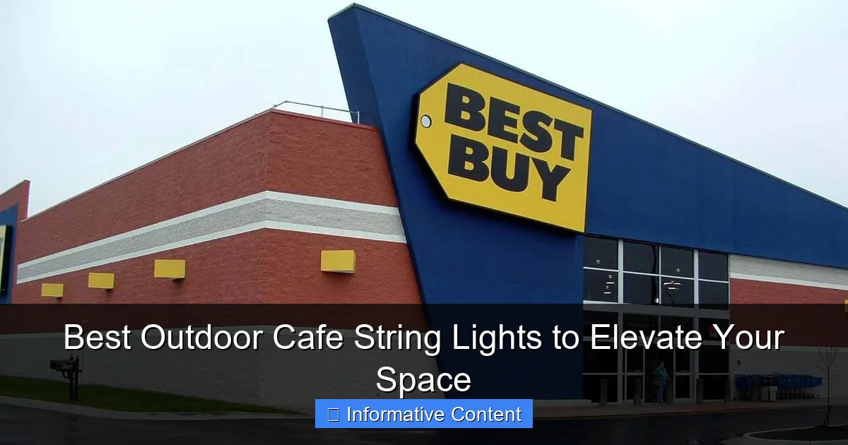 Best Outdoor Cafe String Lights to Elevate Your Space