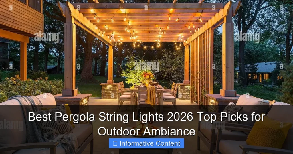 Best Pergola String Lights 2026 Top Picks for Outdoor Ambiance