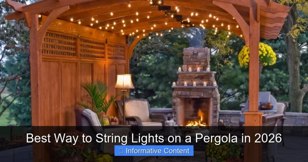 Best Way to String Lights on a Pergola in 2026