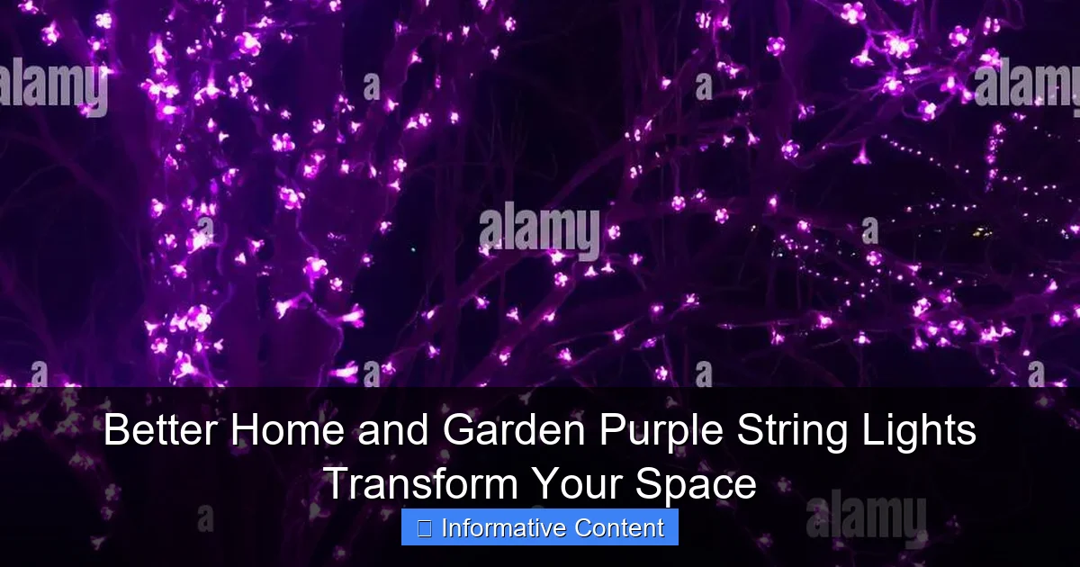 Better Home and Garden Purple String Lights Transform Your Space