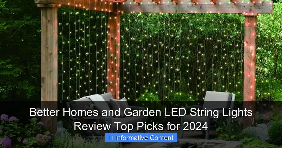 Better Homes and Garden LED String Lights Review Top Picks for 2024