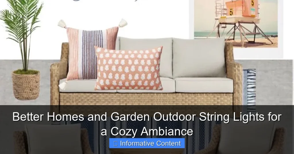 Better Homes and Garden Outdoor String Lights for a Cozy Ambiance