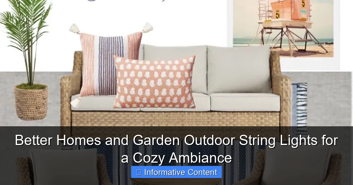 Better Homes and Garden Outdoor String Lights for a Cozy Ambiance