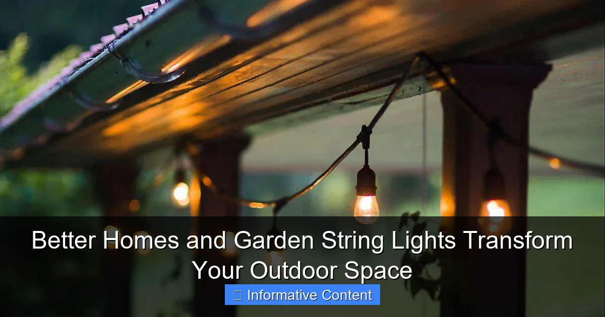 Better Homes and Garden String Lights Transform Your Outdoor Space