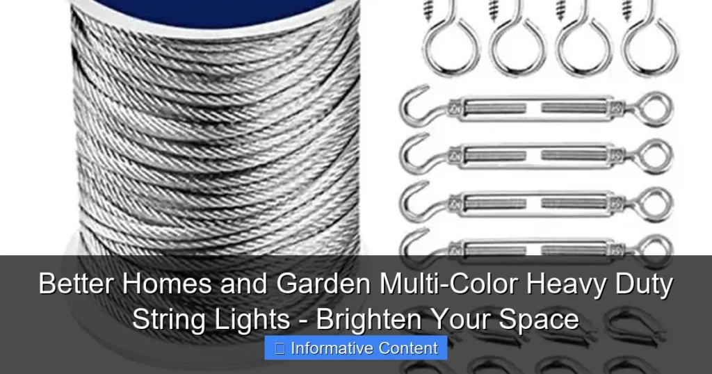 Better Homes and Garden Multi-Color Heavy Duty String Lights - Brighten Your Space
