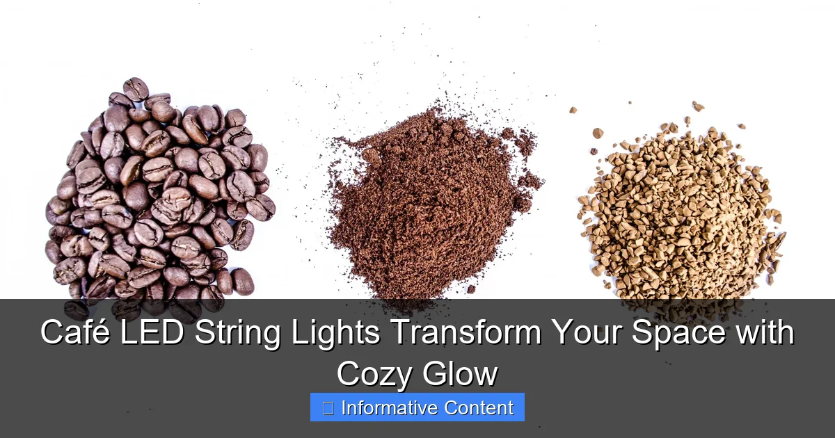 Café LED String Lights Transform Your Space with Cozy Glow