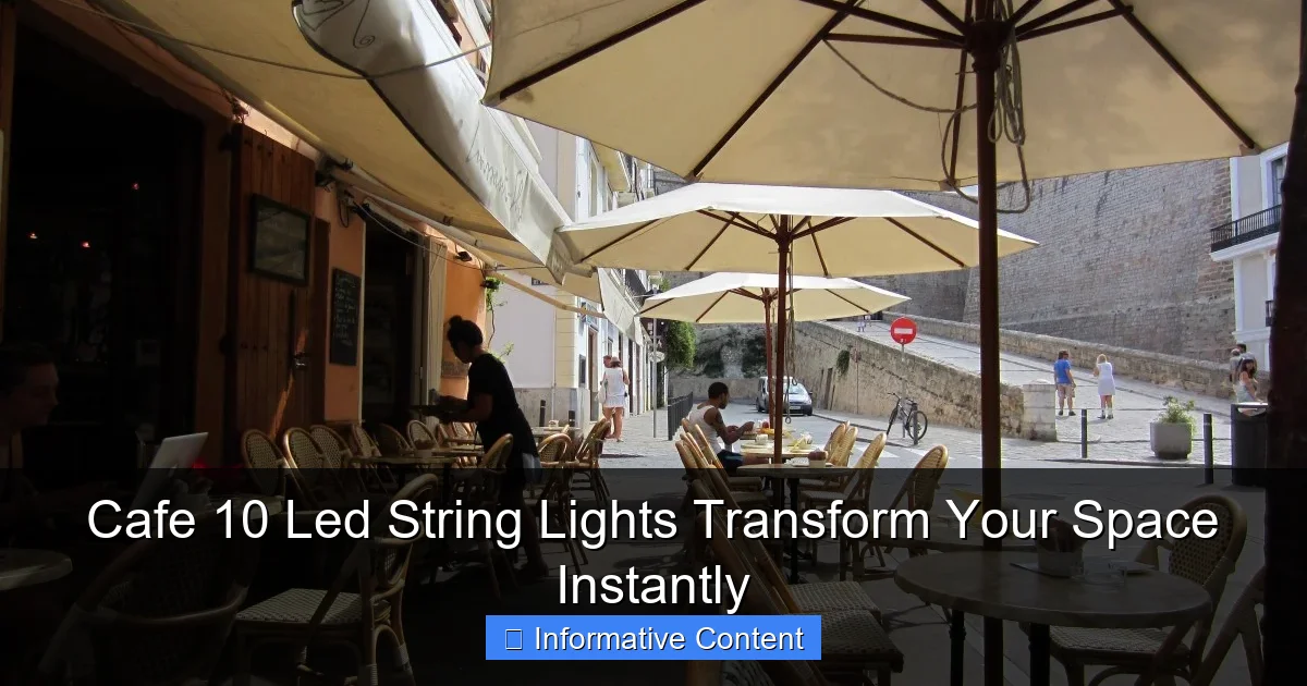 Cafe 10 Led String Lights Transform Your Space Instantly