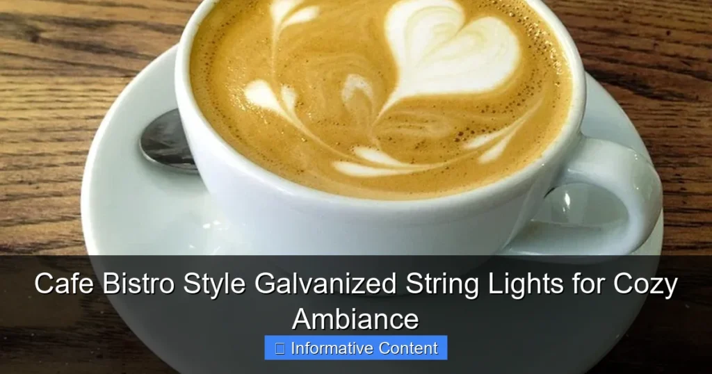 Cafe Bistro Style Galvanized String Lights for Cozy Ambiance