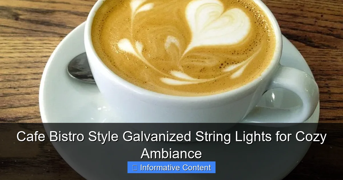 Cafe Bistro Style Galvanized String Lights for Cozy Ambiance