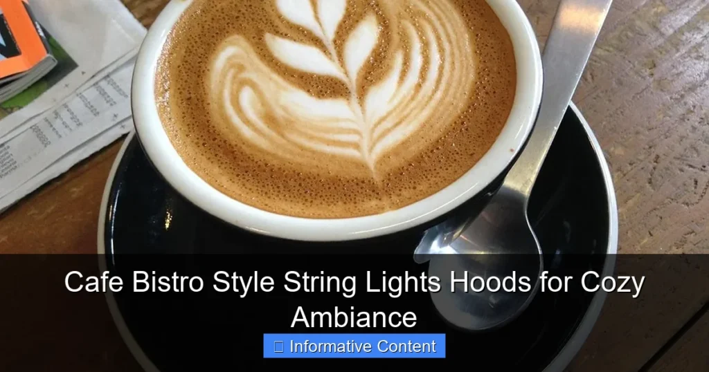 Cafe Bistro Style String Lights Hoods for Cozy Ambiance