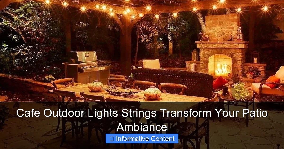 Cafe Outdoor Lights Strings Transform Your Patio Ambiance