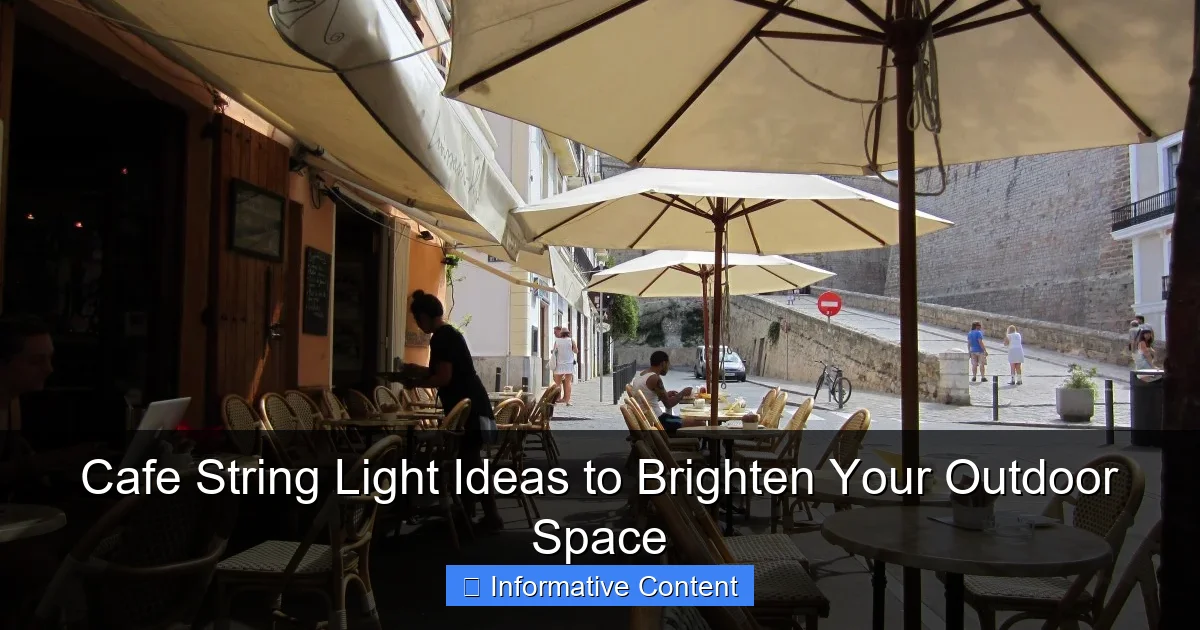 Cafe String Light Ideas to Brighten Your Outdoor Space