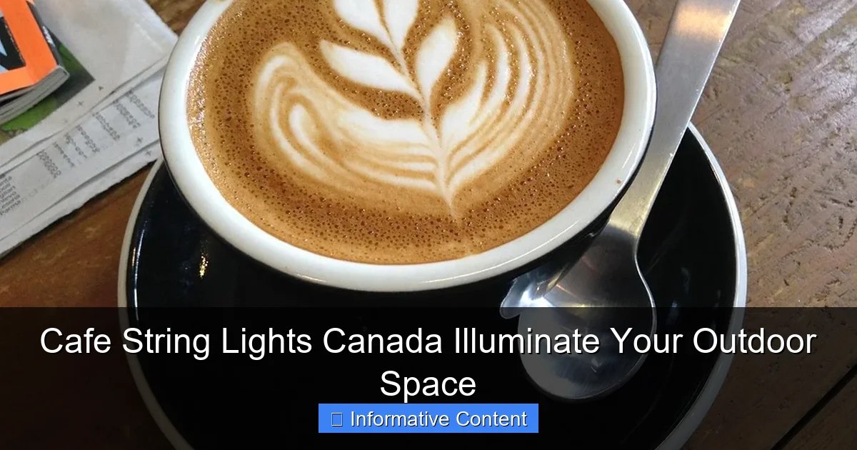 Cafe String Lights Canada Illuminate Your Outdoor Space
