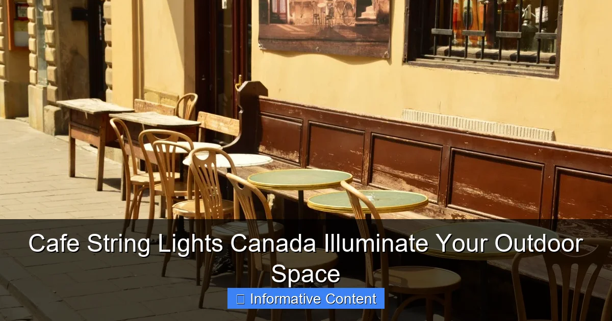 Cafe String Lights Canada Illuminate Your Outdoor Space
