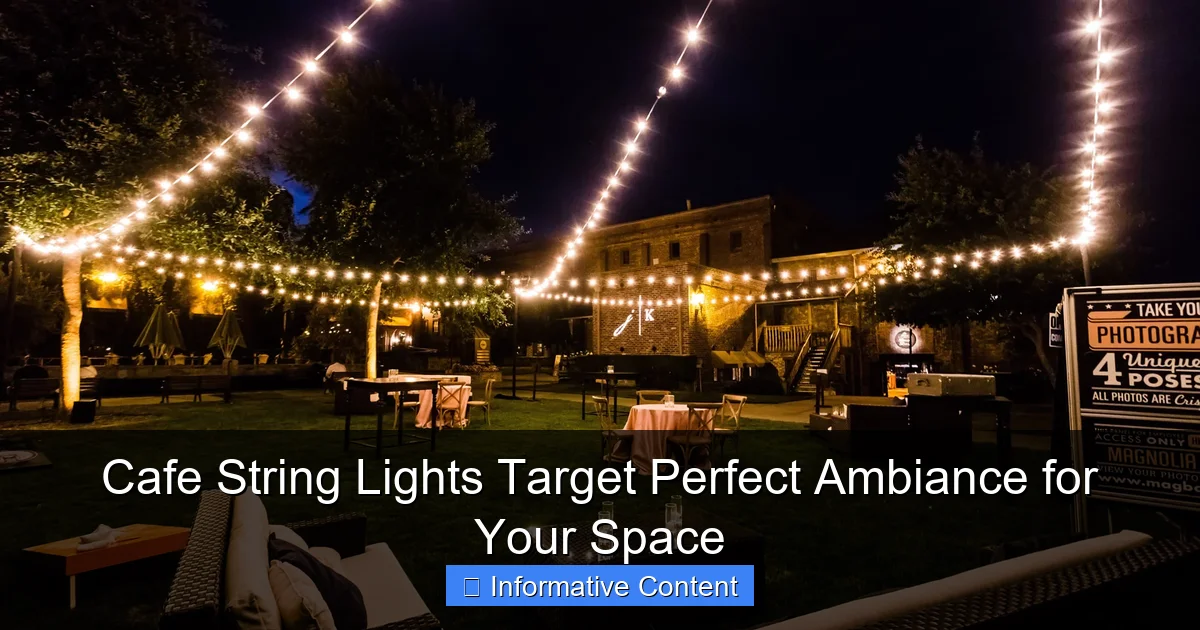 Cafe String Lights Target Perfect Ambiance for Your Space