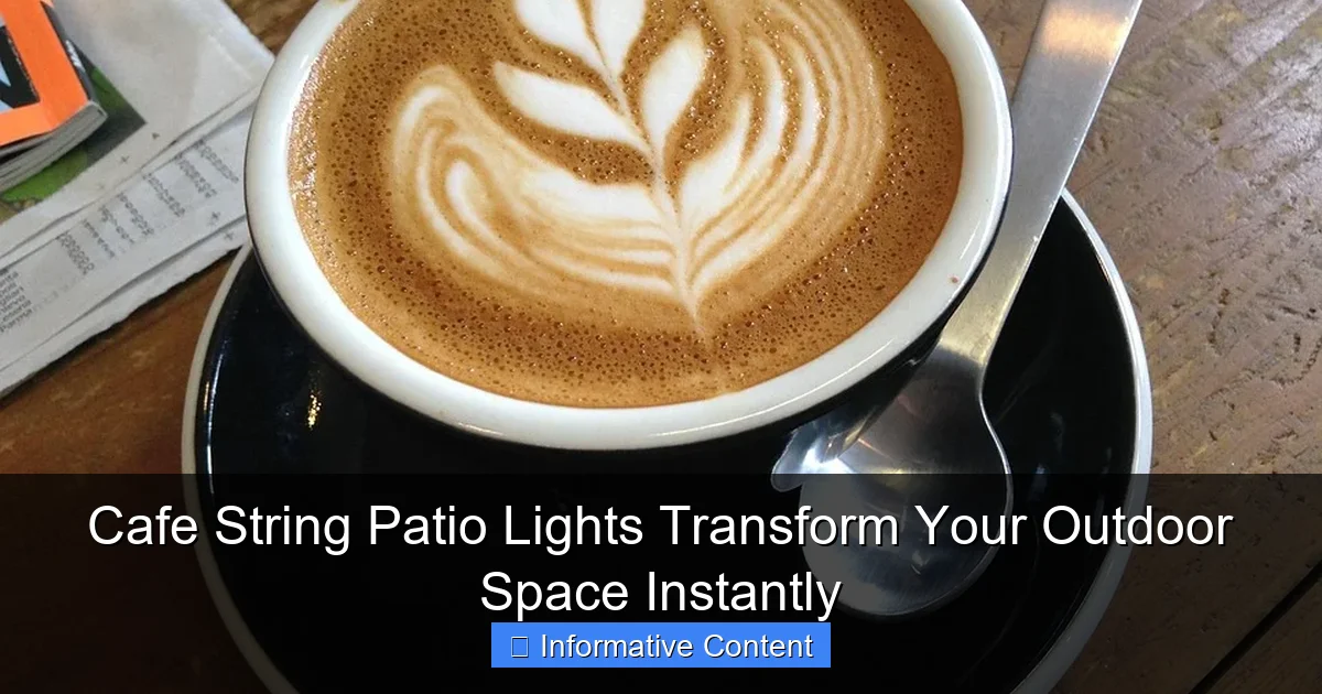 Cafe String Patio Lights Transform Your Outdoor Space Instantly
