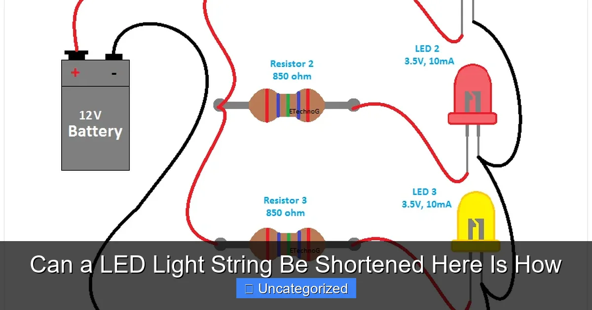 Can a LED Light String Be Shortened Here Is How