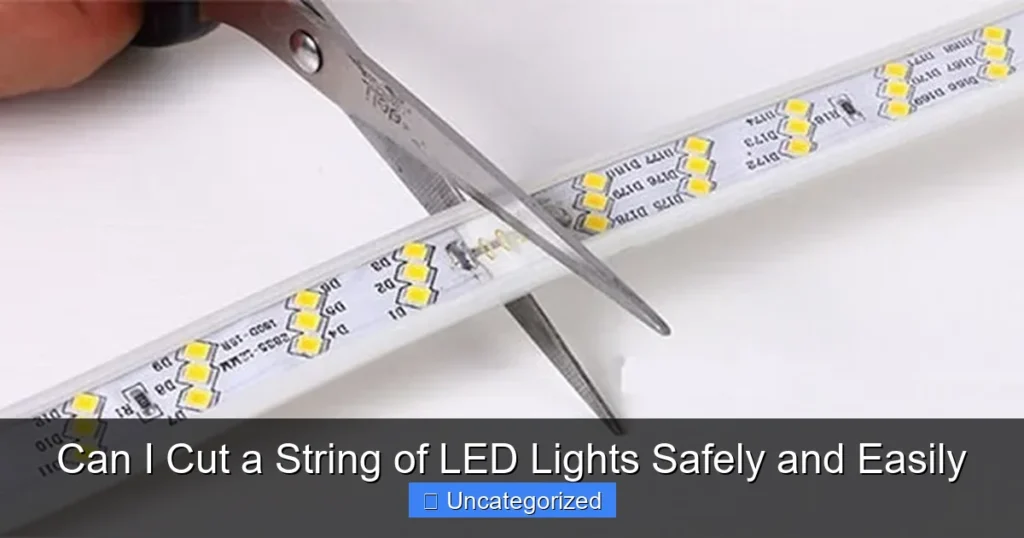 Can I Cut a String of LED Lights Safely and Easily