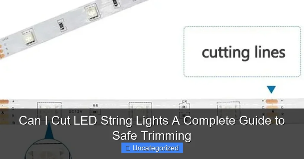 Can I Cut LED String Lights A Complete Guide to Safe Trimming
