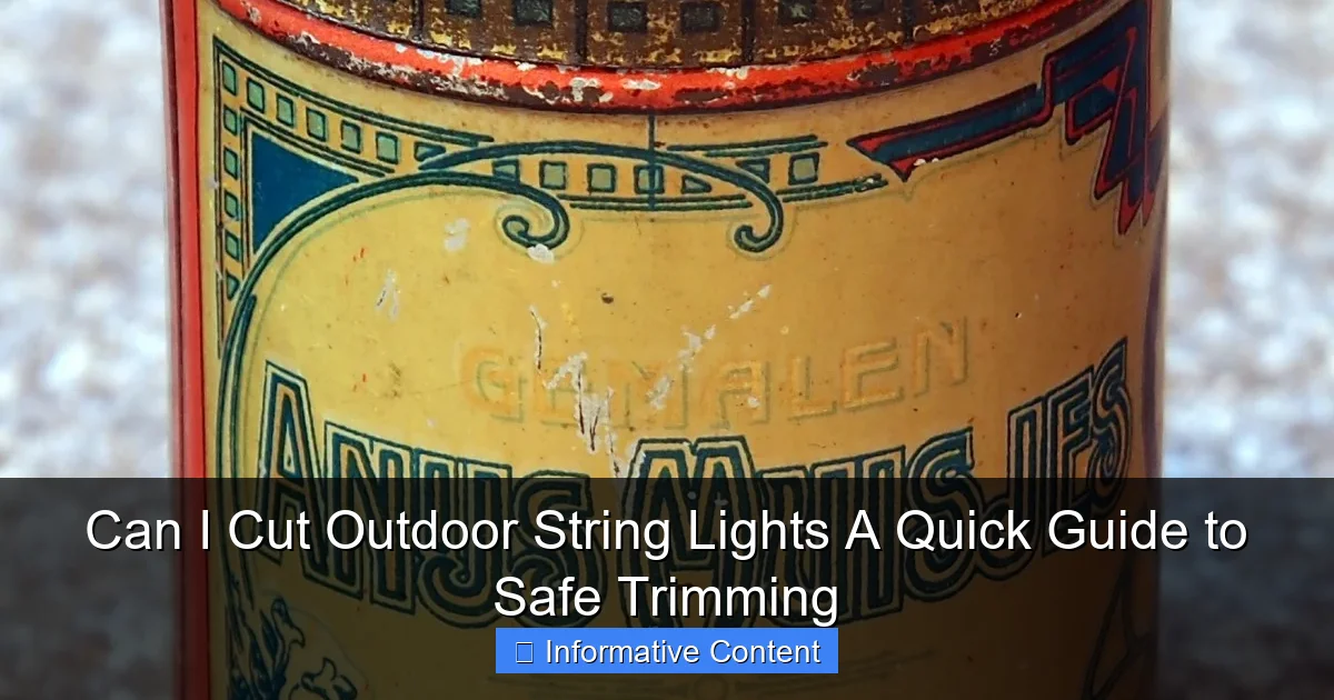 Can I Cut Outdoor String Lights A Quick Guide to Safe Trimming