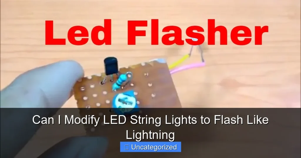 Can I Modify LED String Lights to Flash Like Lightning