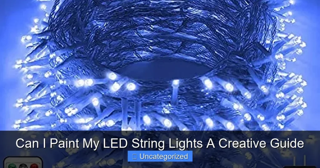 Can I Paint My LED String Lights A Creative Guide
