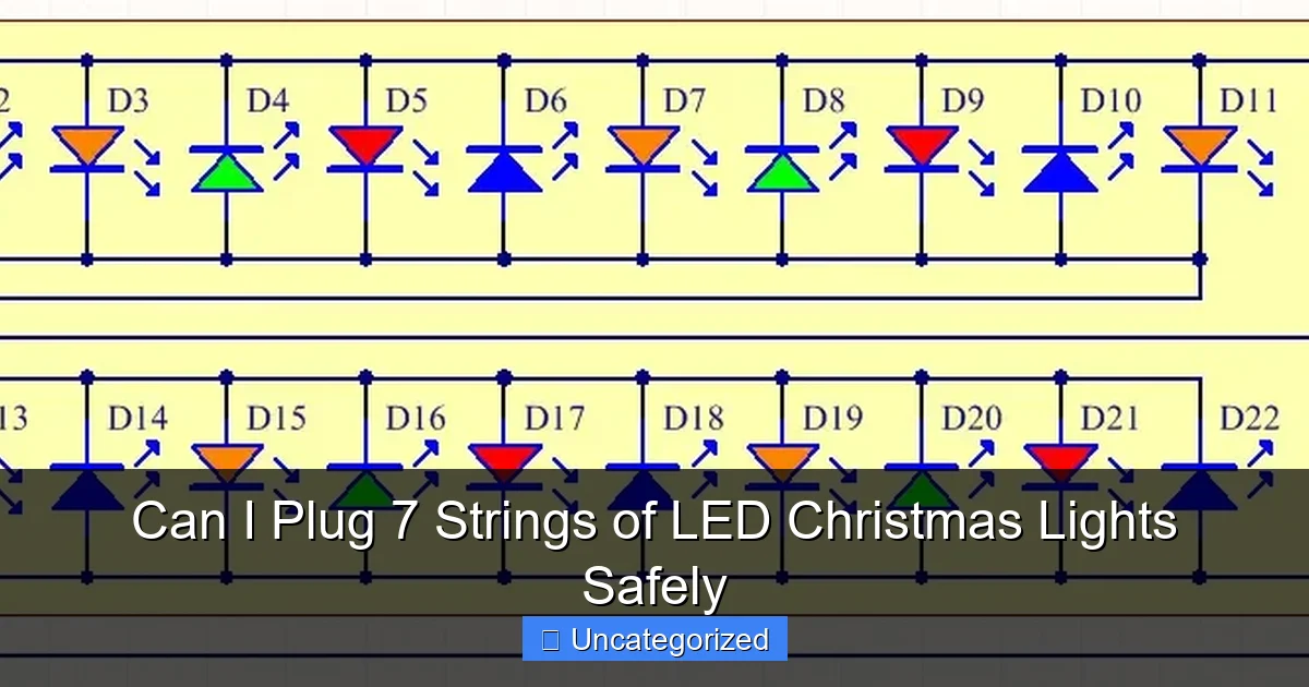 Can I Plug 7 Strings of LED Christmas Lights Safely
