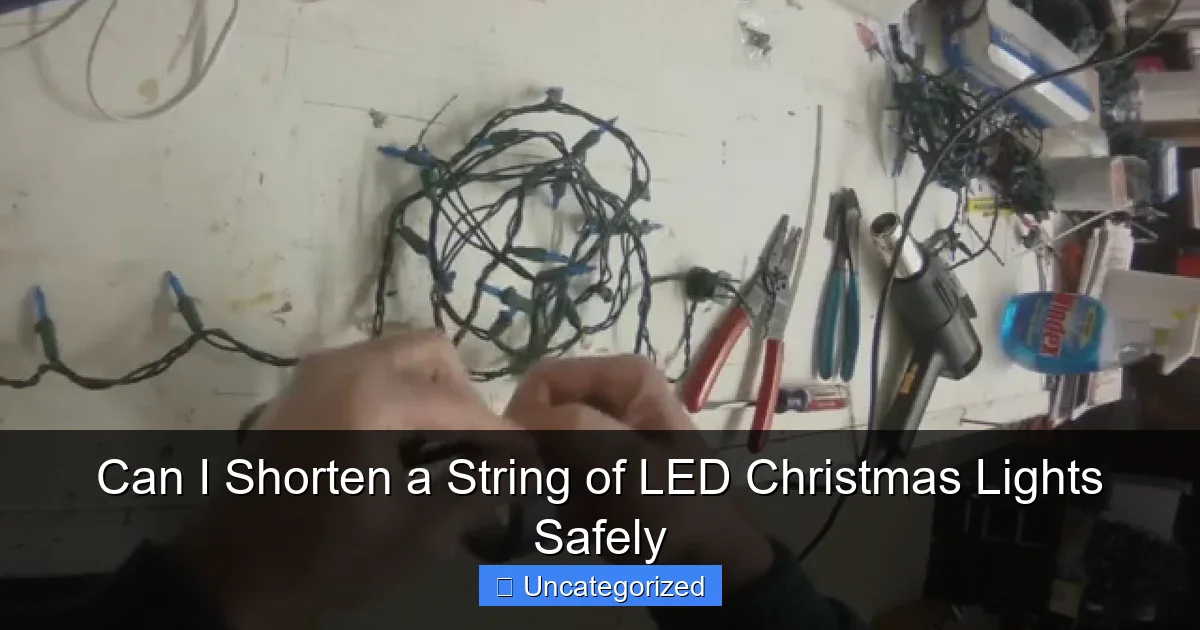 Can I Shorten a String of LED Christmas Lights Safely