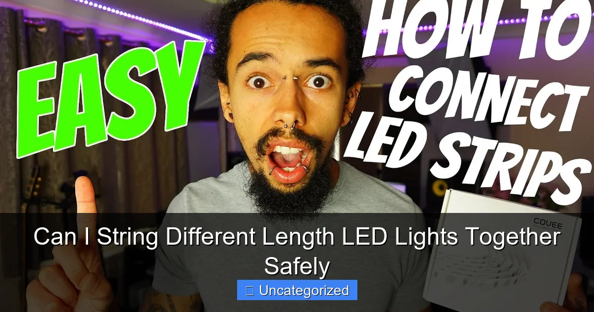Can I String Different Length LED Lights Together Safely