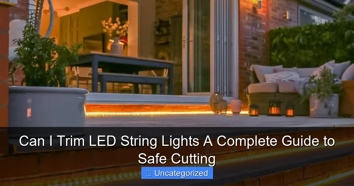 Can I Trim LED String Lights A Complete Guide to Safe Cutting