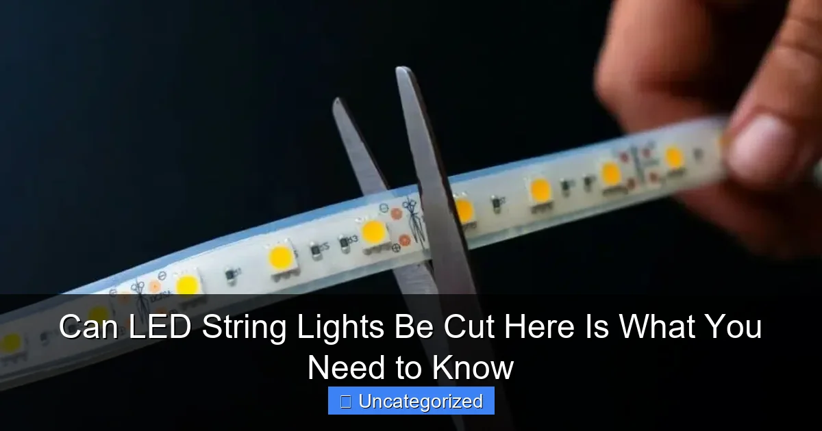 Can LED String Lights Be Cut Here Is What You Need to Know
