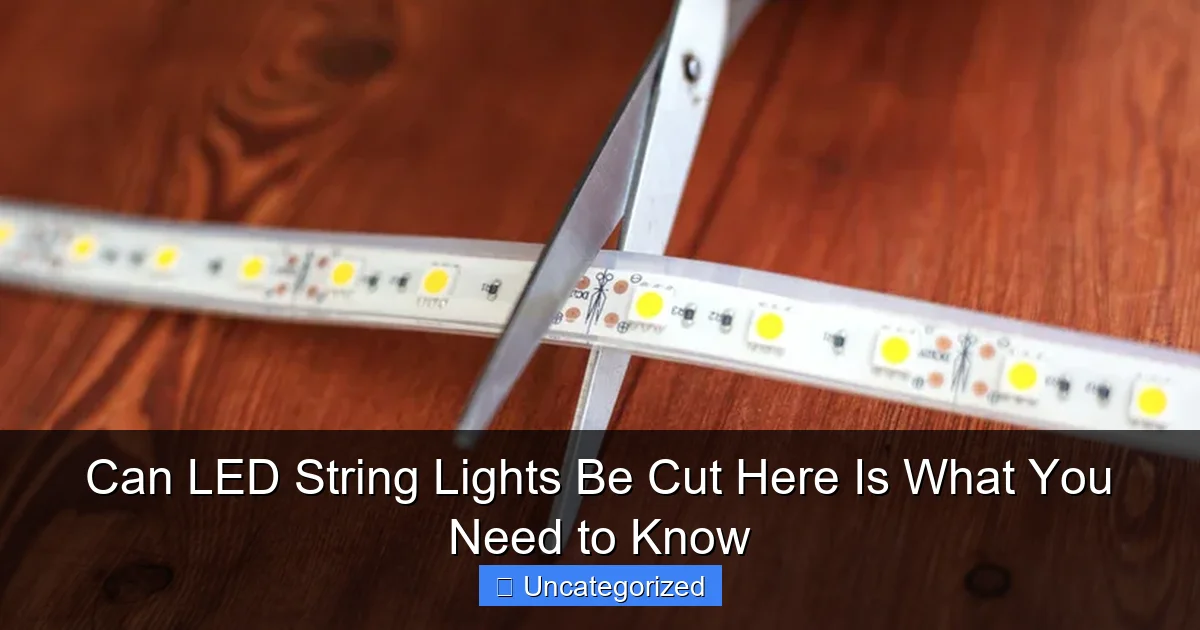 Can LED String Lights Be Cut Here Is What You Need to Know