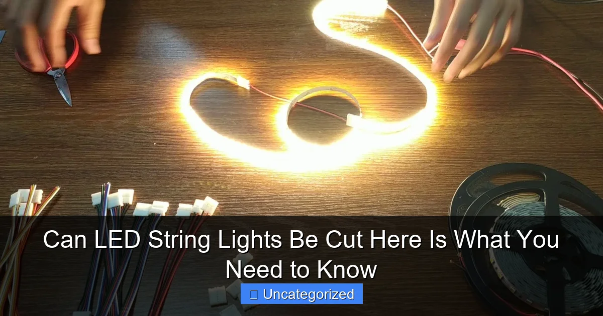 Can LED String Lights Be Cut Here Is What You Need to Know