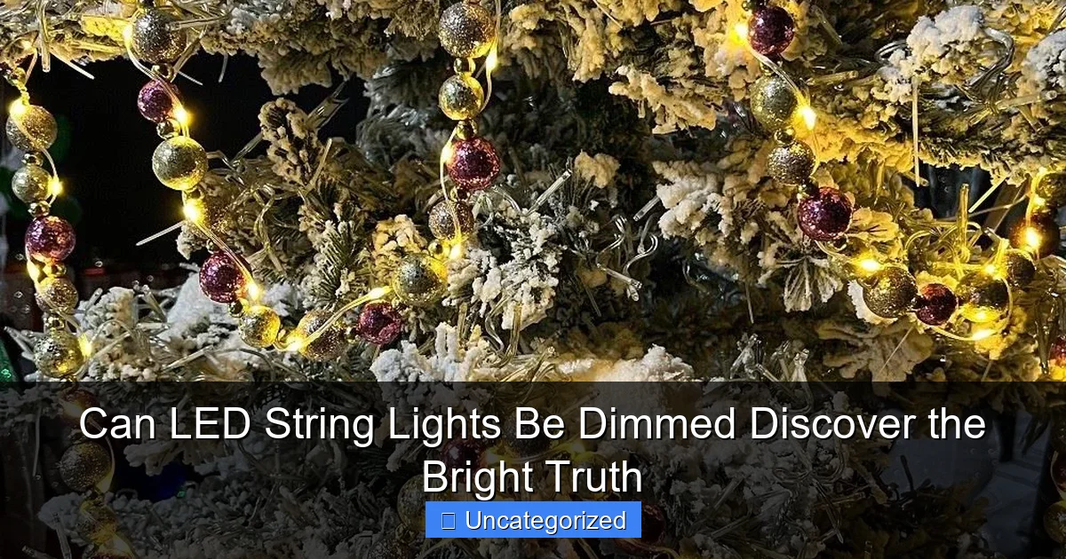 Can LED String Lights Be Dimmed Discover the Bright Truth