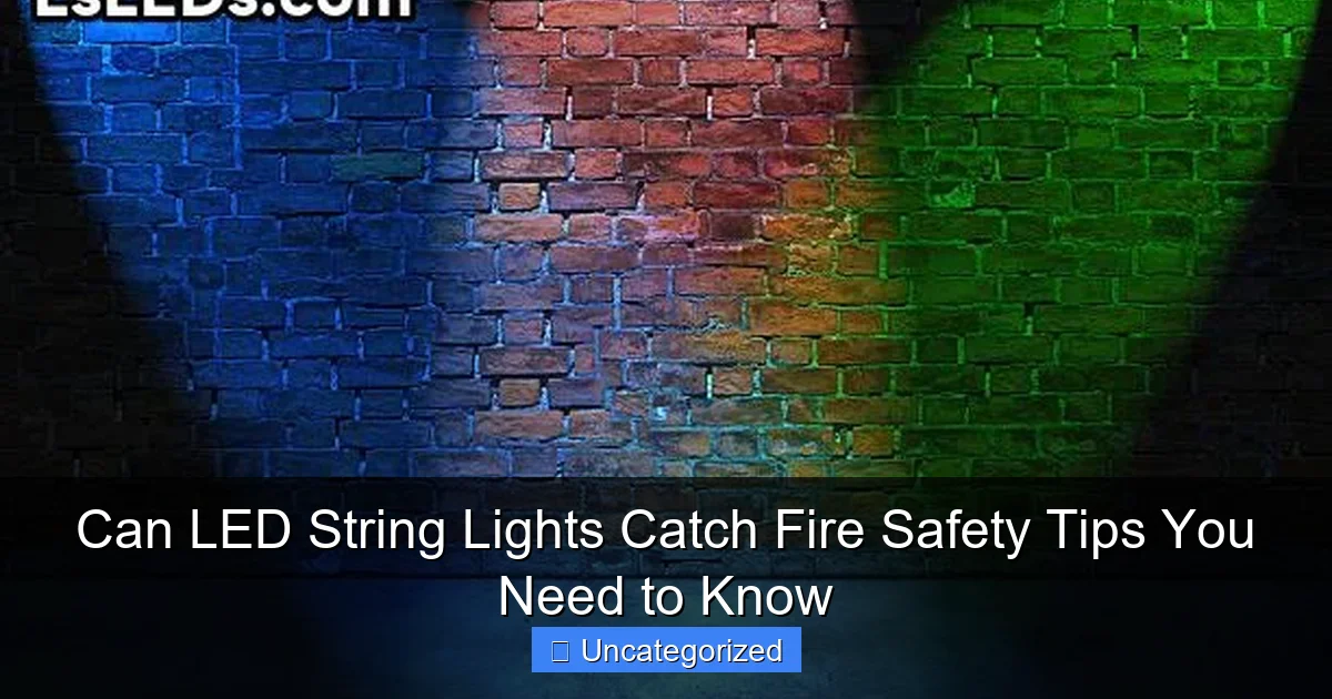 Can LED String Lights Catch Fire Safety Tips You Need to Know
