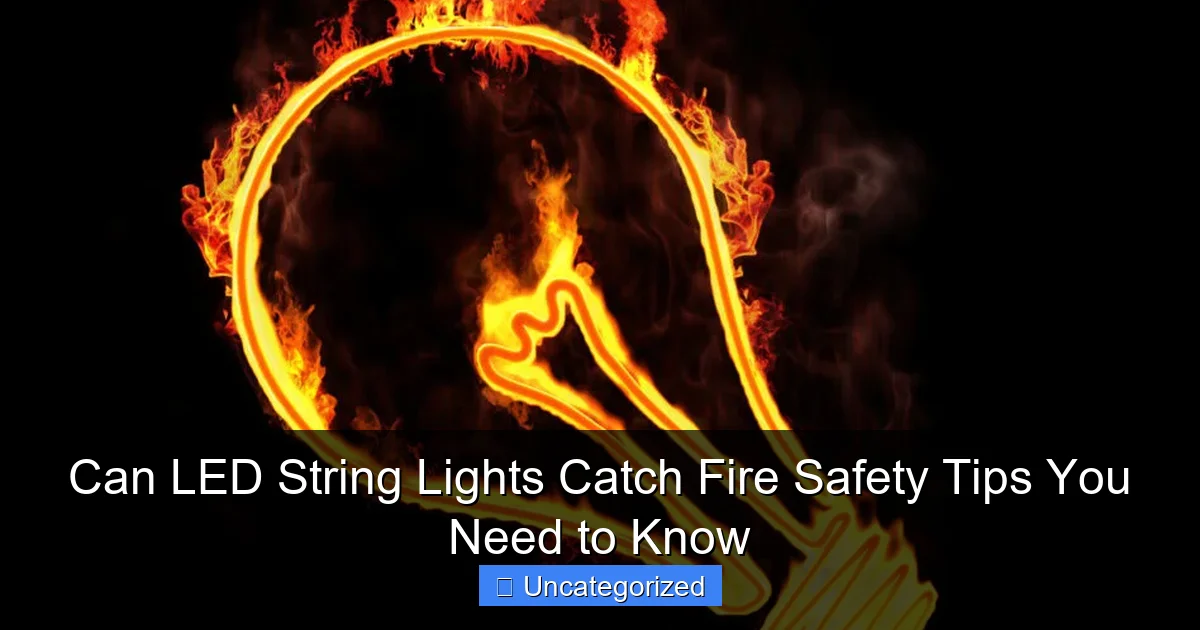 Can LED String Lights Catch Fire Safety Tips You Need to Know