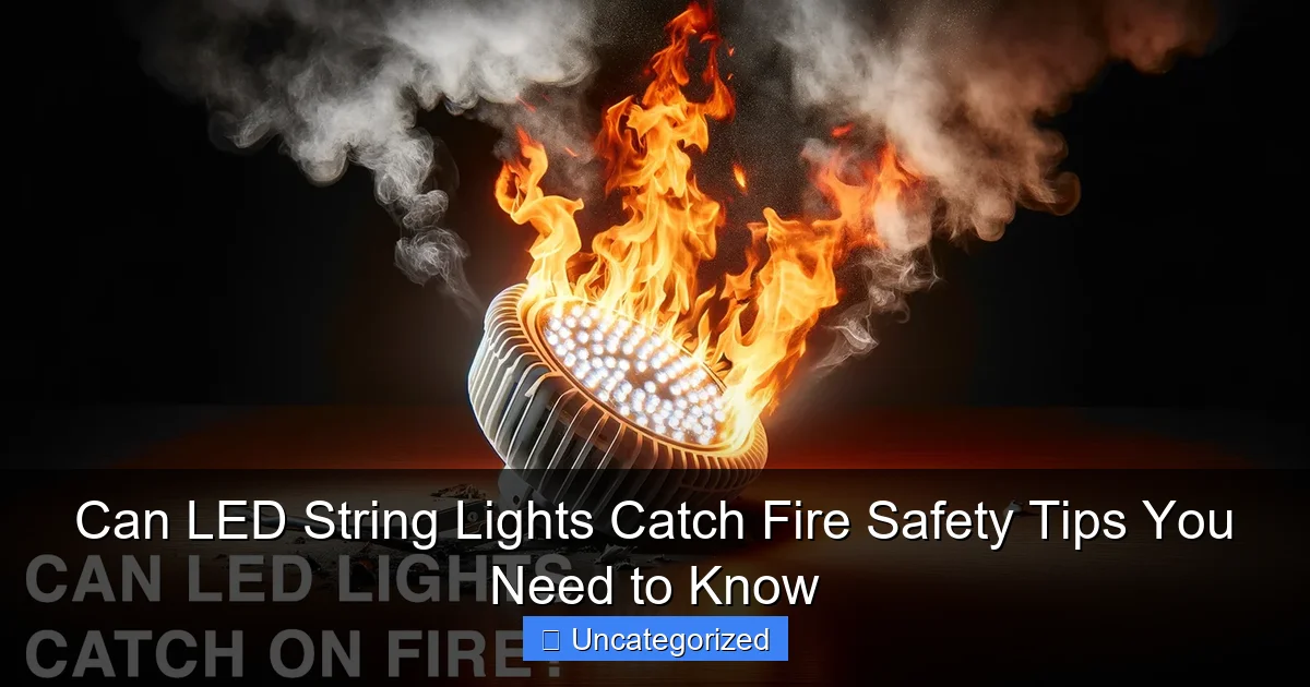 Can LED String Lights Catch Fire Safety Tips You Need to Know